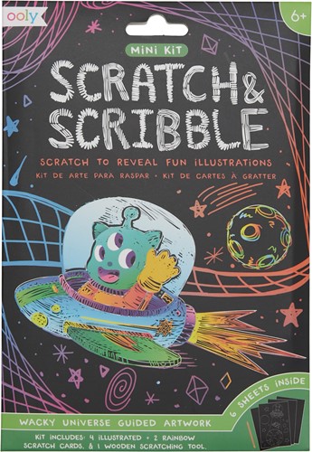 Ooly Mini Scratch & Scribble Wacky Universe