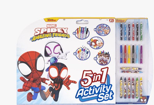 Spidey 5 in 1 coloring set SP22306