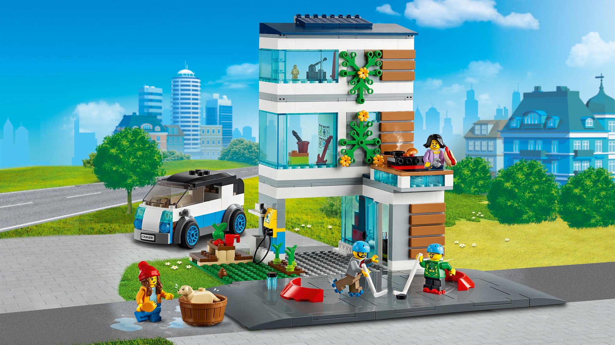 lego city family house building kit 60291