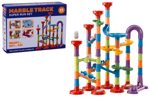 Marble track in box 93 pieces. 29633