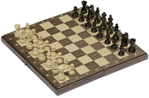 Goki 56920 Single piece chess board Travel chess set