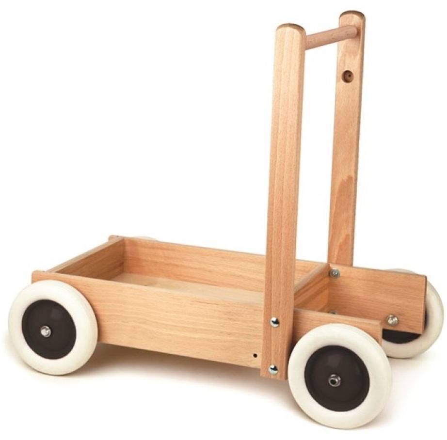 Wooden store push cart