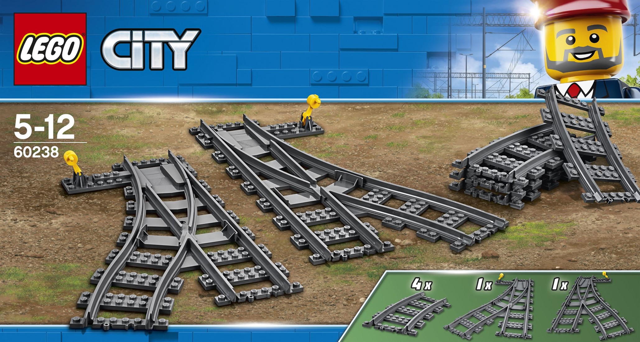 LEGO City Switch Tracks - 60238