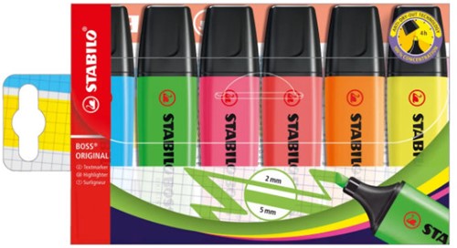 STABILO BOSS Original marker 6 pc(s) Multi