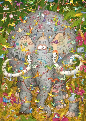 Heye Puzzle Puz. Elephant's Life 1000 3hkg.Heye29922