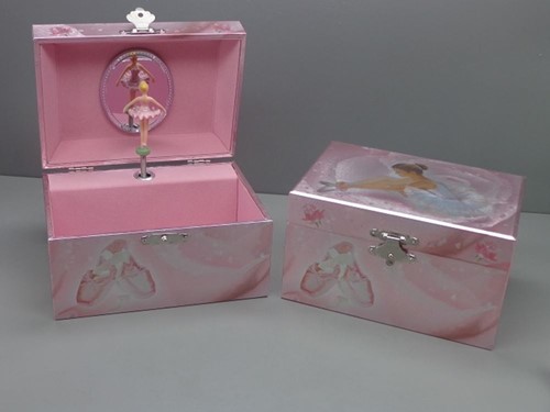 Harlekijn Glitter Jewelry box with music. Balleri