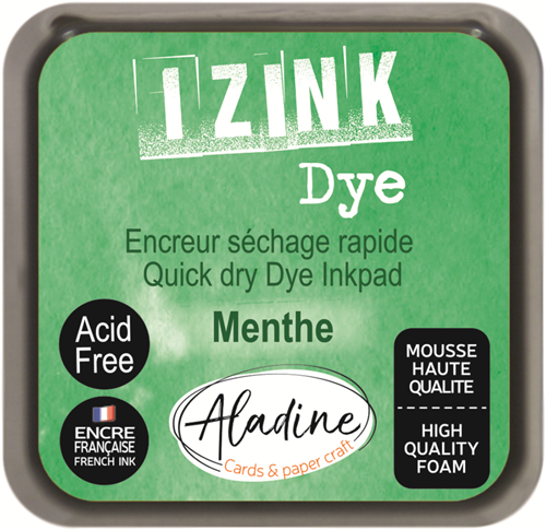 Aladine Aladine Izink Dye Pigment Inktkussen 5x5 cm Mintgroen