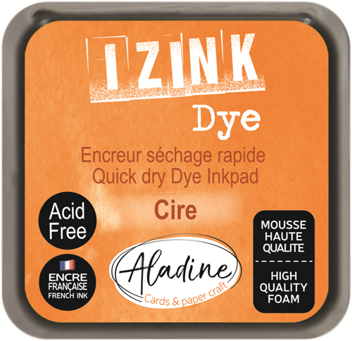 Aladine Aladine Izink Dye Pigment Inktkussen 5x5 cm Oranje