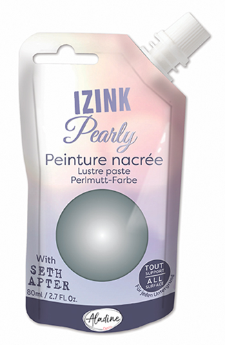 Aladine Aladine Izink Pearly Parelmoerverf 80 ml Zilver