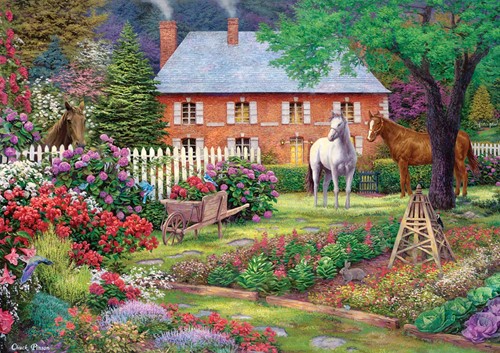 Art Puzzle Chuck Pinson - Equestrian Garden - 1500 Teile