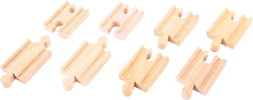 Bigjigs Mini Rails - 8 pieces