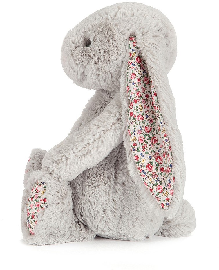 jellycat blossom bashful silver bunny 18cm