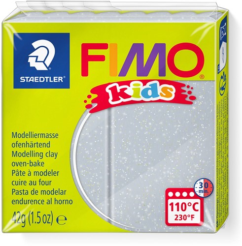 Fimo Effect modelling clay 42g Glitter Silver - 812