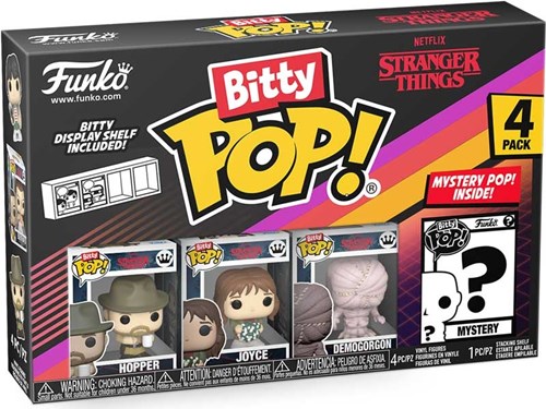 FUNKO BITTY POP: STRANGER THINGS SEASON 1 - HOPPER 4PK