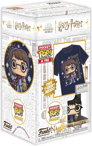 FUNKO PKT POP! & TEE: HP - HOLIDAY HARRY - XL (KID)