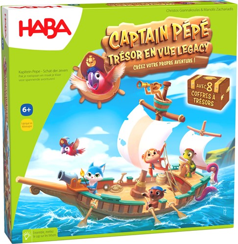 Haba !!! Jeu - Captain Pépé, Trésor en vue (French) = German 1307037001 - Dutch 1307037004