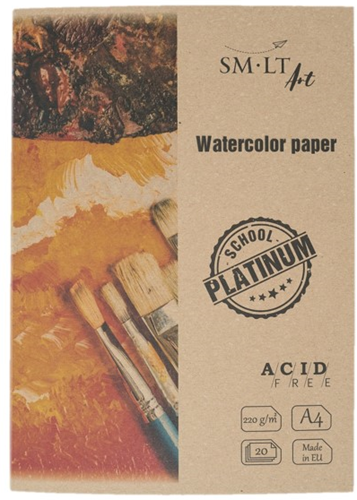 SMLT SMLT Aquarelpapier A4 220gr 20 vel Wit