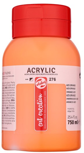 Royal Talens TAC Acrylverf 276 Azo Oranje 750 ml