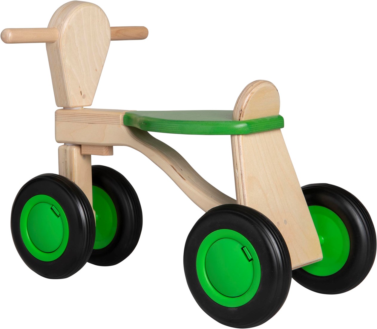 voorbeeld verwijderen Laan Van Dijk Toys berken houten loopfiets - Groen Planet Happy ENG